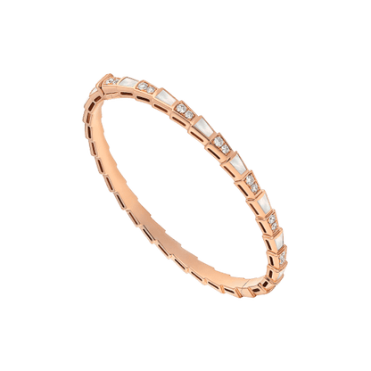 [LuckyStar]SERPENTI ARMBAND ROTGOLD MOP DIAMANT 