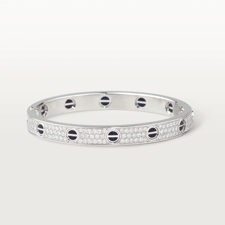 [LuckyStar] LIEBESARMBAND 6,1 MM DIAMANTBESAMT KERAMIK 