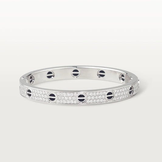 [LuckyStar] LIEBESARMBAND 6,1 MM DIAMANTBESAMT KERAMIK 