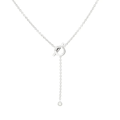 [LuckyStar]FINESSE SILBER DIAMANT HALSKETTE