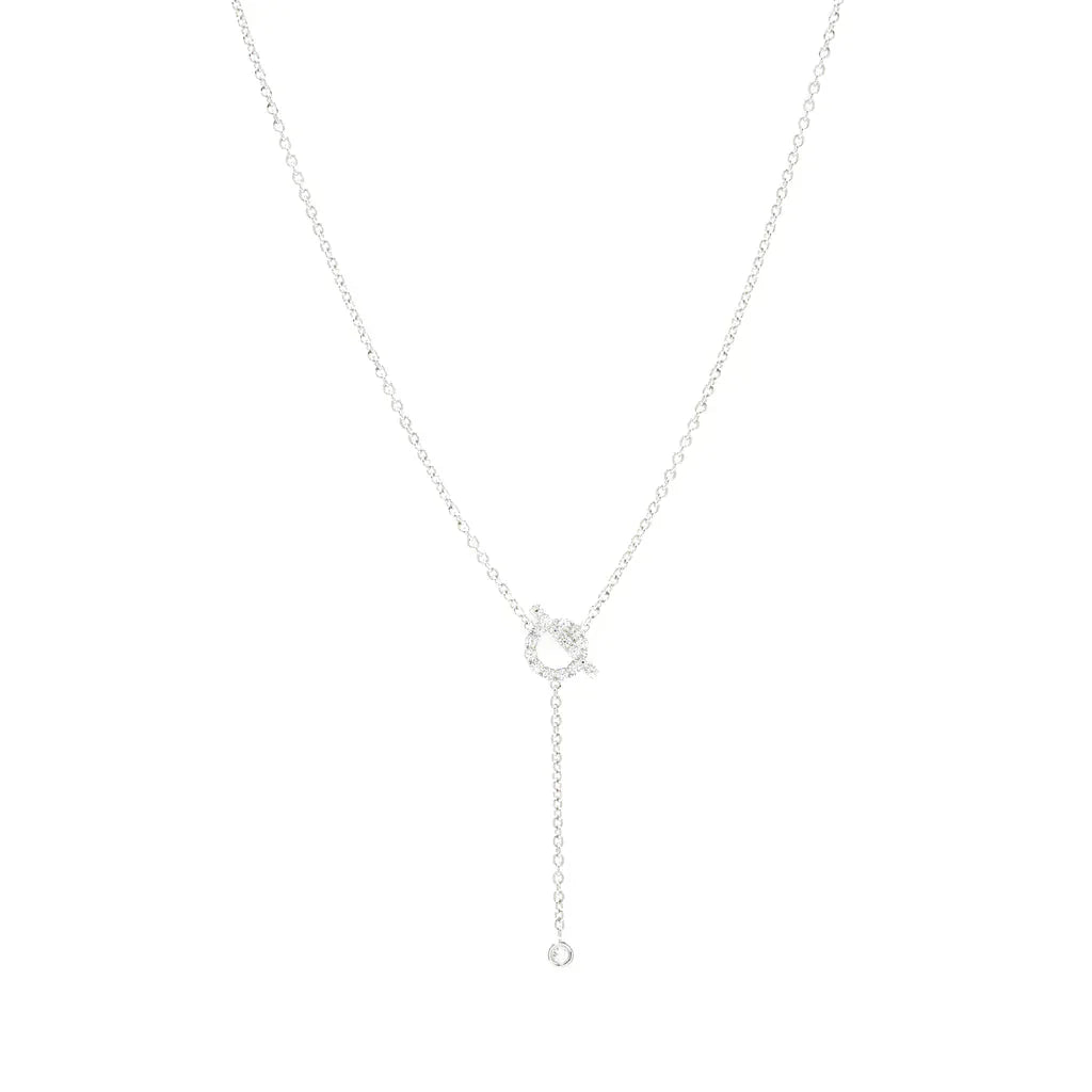 [LuckyStar]FINESSE SILBER DIAMANT HALSKETTE