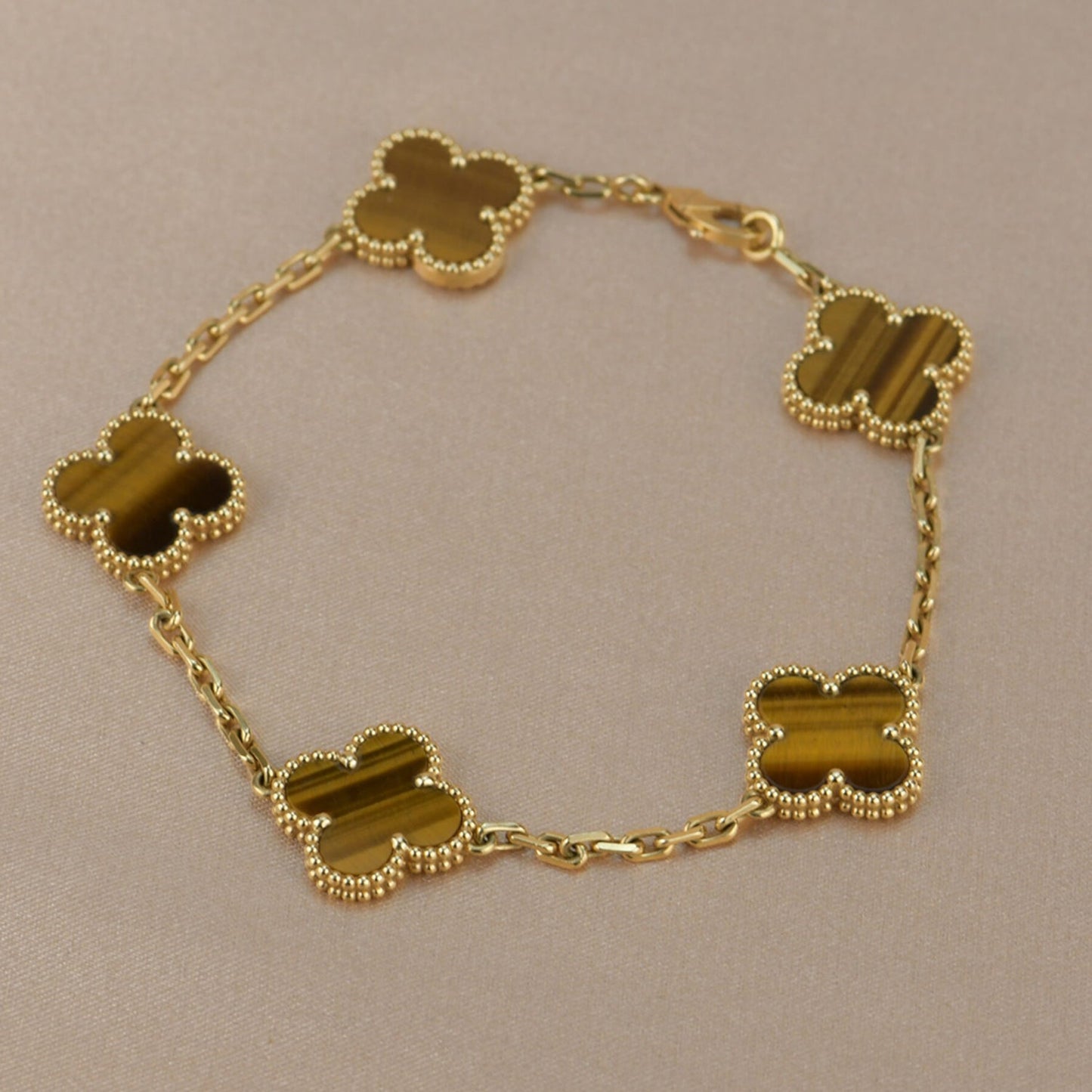 [LuckyStar]CLOVER 5 MOTIVE TIGERAUGE ARMBAND 