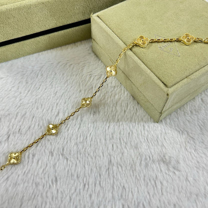 [LuckyStar]CLOVER 6 MOTIF DIAMOND BRACELET
