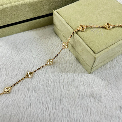 [LuckyStar]CLOVER 6 MOTIF DIAMOND BRACELET