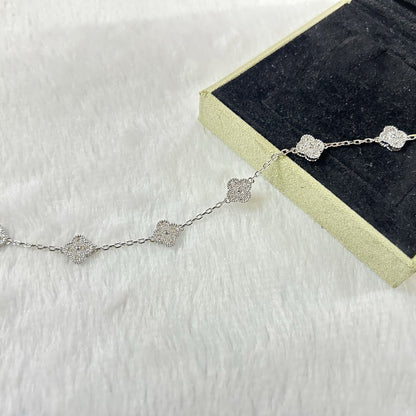 [LuckyStar]CLOVER 6 MOTIF DIAMOND BRACELET