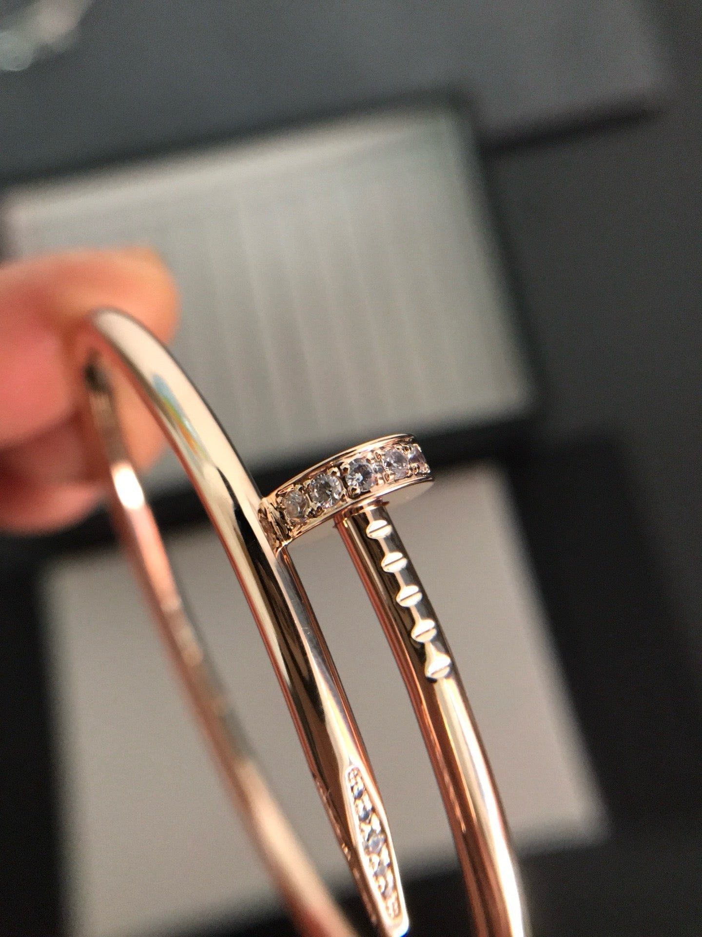 [LuckyStar]JUSTE ARMBAND 3,5 MM DIAMANTEN