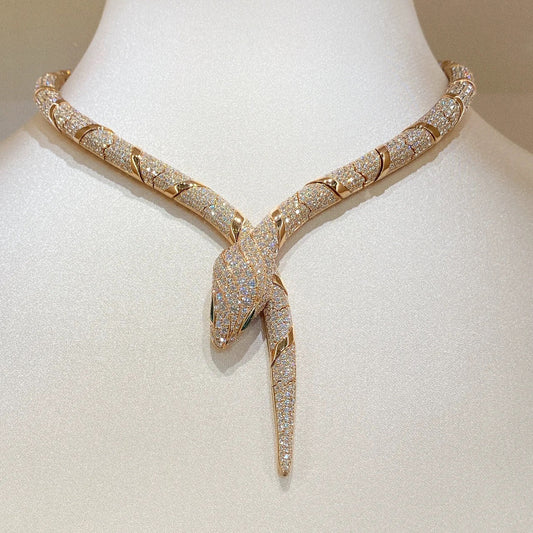 [LuckyStar]HAUTE COUTURE GOLD SERPENTI NECKLACE