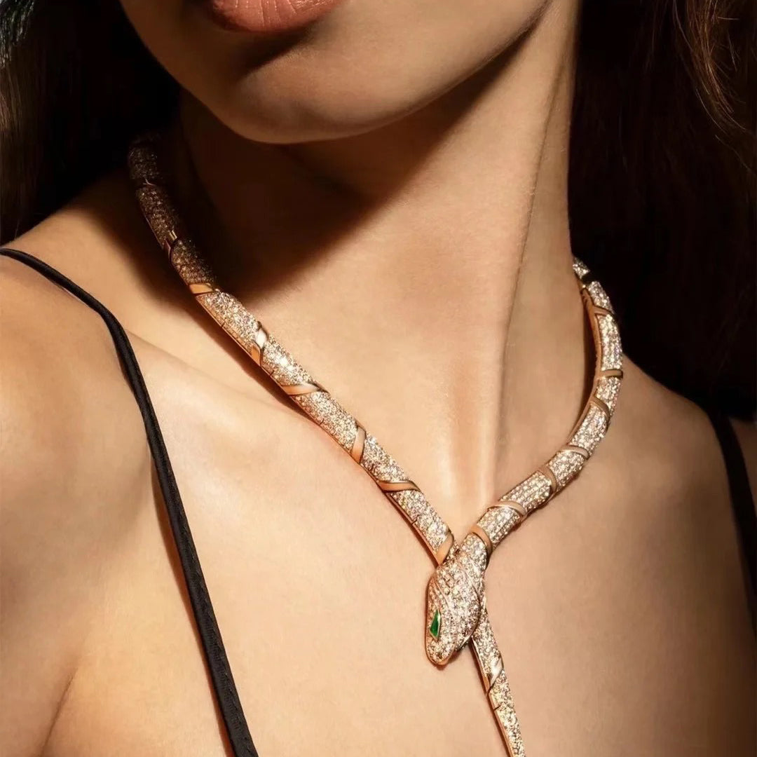 [LuckyStar]HAUTE COUTURE GOLD SERPENTI NECKLACE