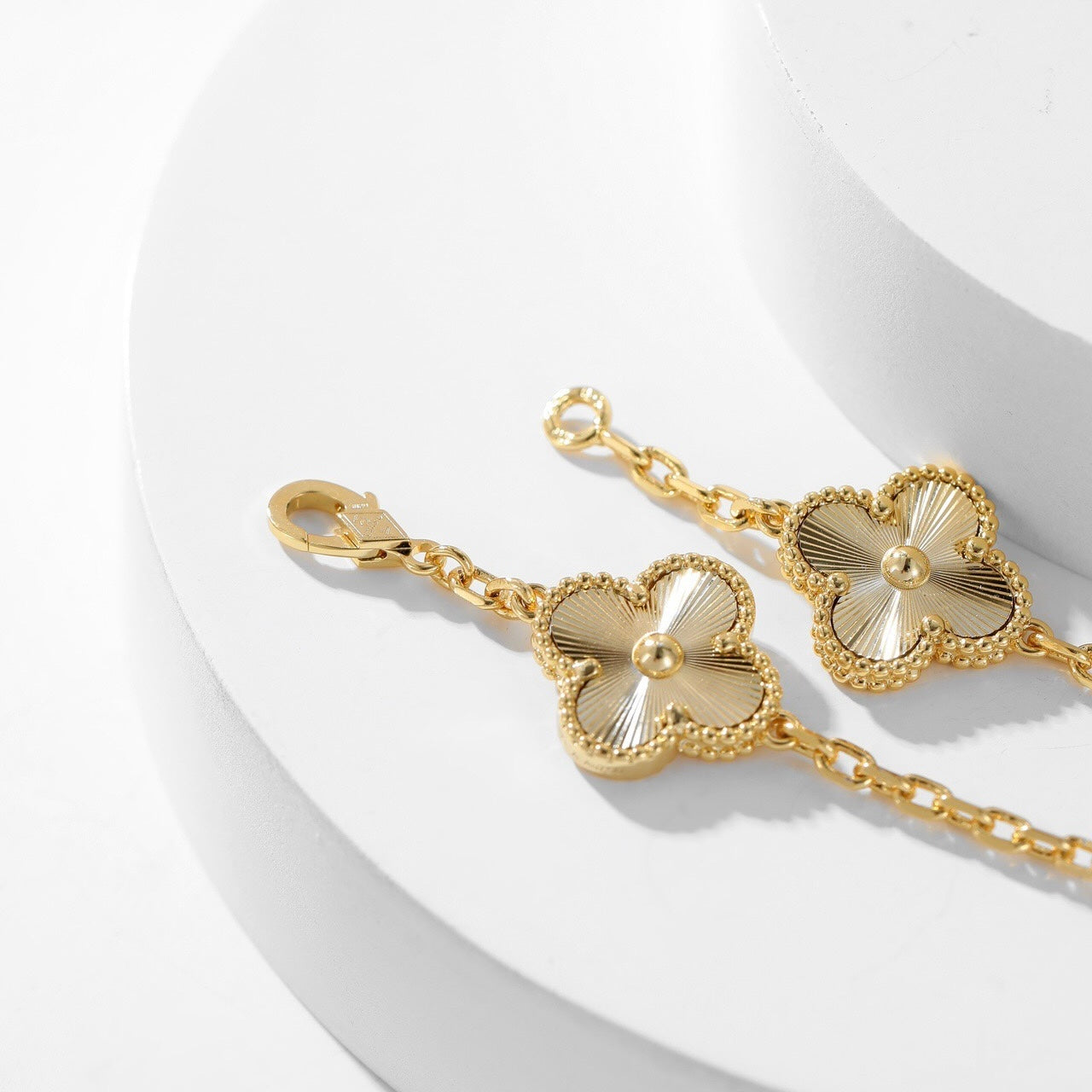 [LuckyStar]CLOVER 10 MOTIFS LASER NECKLACE