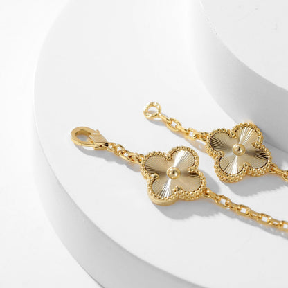 [LuckyStar]CLOVER 10 MOTIFS LASER NECKLACE