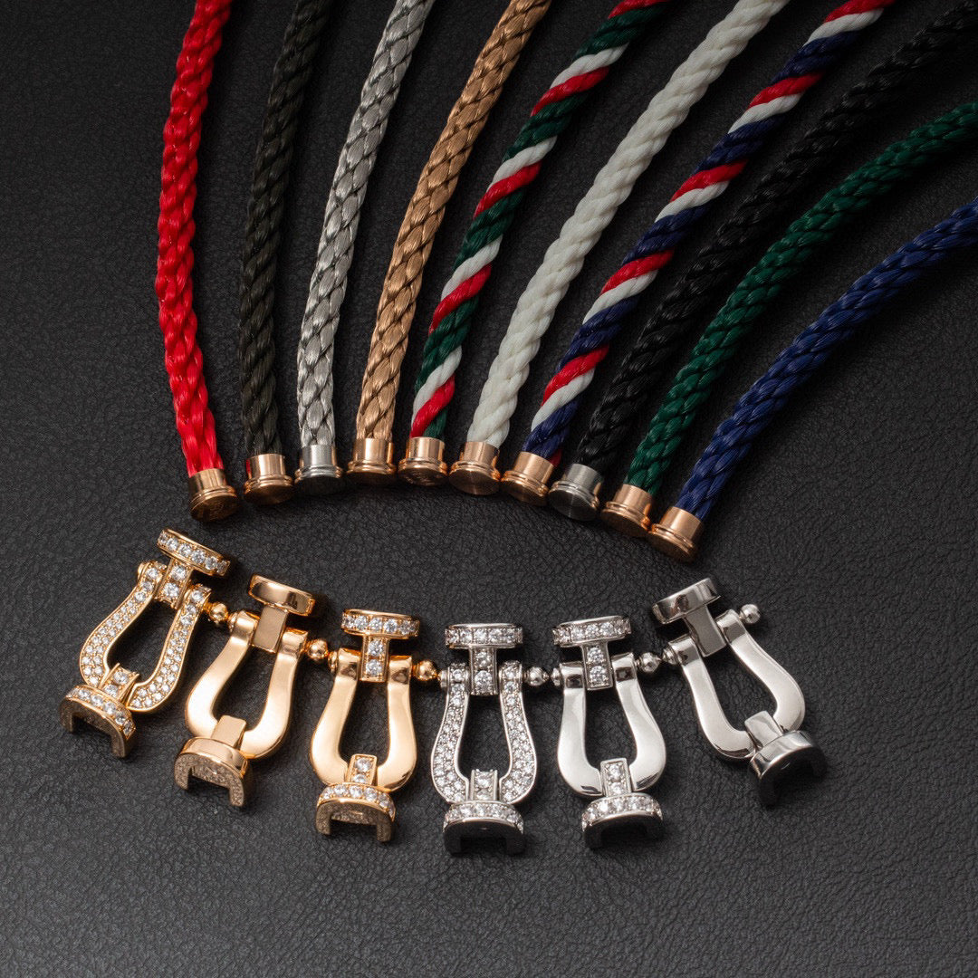 [LuckyStar]FORCE GROSSES HUFEISENARMBAND OHNE DIAMANT SILBER