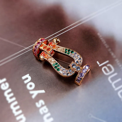 [LuckyStar]FORCE GROSSES HUFEISENFARBIGES DIAMANTARMBAND ROSÉGOLD