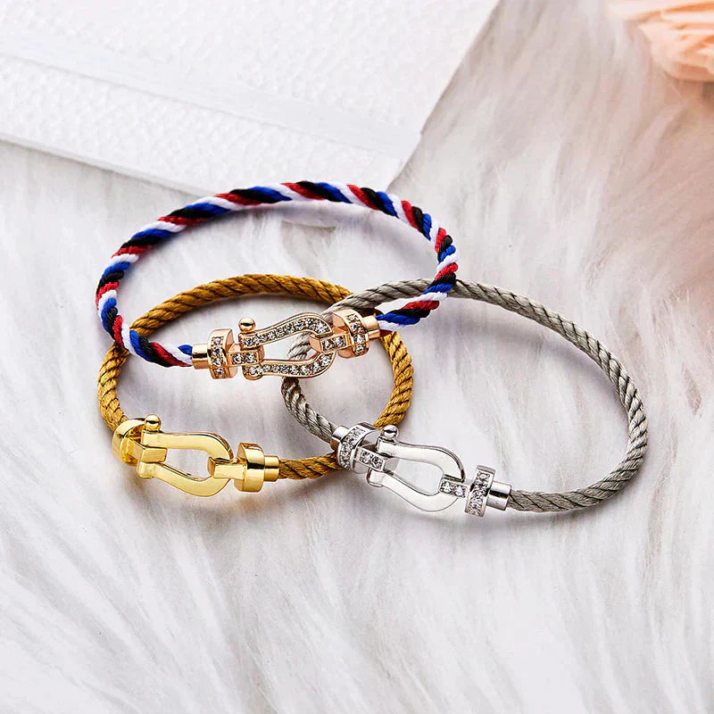 [LuckyStar]FORCE GROSSES HUFEISENARMBAND OHNE DIAMANT GOLD