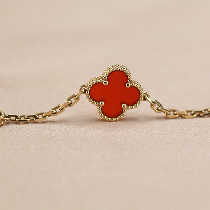 [LuckyStar]CLOVER 5 MOTIVE ROTER ACHAT ARMBAND 