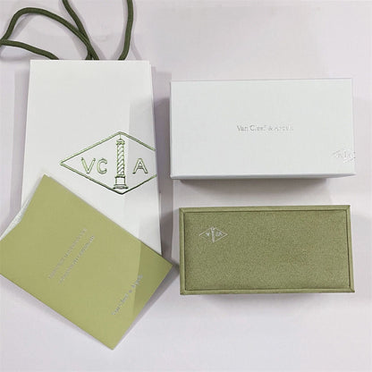 [LuckyStar]VA Kleeblatt Armband Halskette Ring Box Geschenktüte