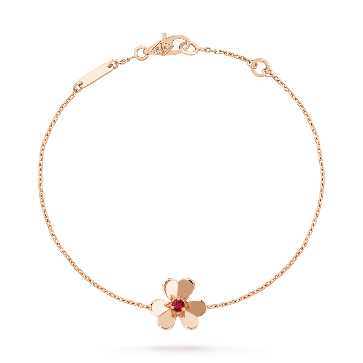[LuckyStar]FRIVOLE GOLD BLUME ROSA MALACHIT ARMBAND