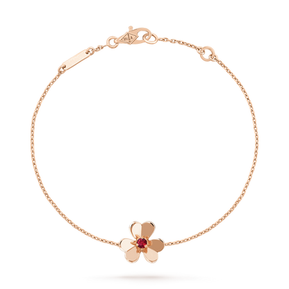 [LuckyStar]FRIVOLE GOLD BLUME ROSA MALACHIT ARMBAND