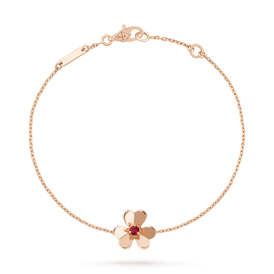 [LuckyStar]FRIVOLE GOLD BLUME ROSA MALACHIT ARMBAND