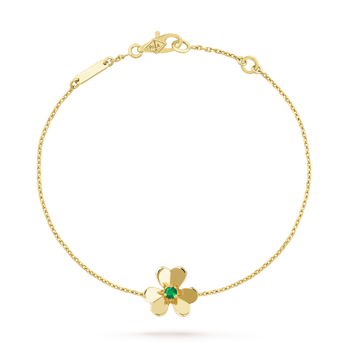 [LuckyStar]FRIVOLE GOLD BLUME ROSA MALACHIT ARMBAND