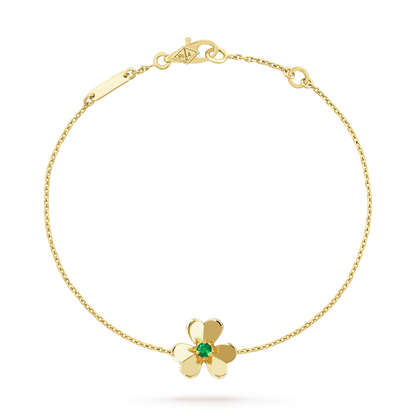 [LuckyStar]FRIVOLE GOLD BLUME ROSA MALACHIT ARMBAND