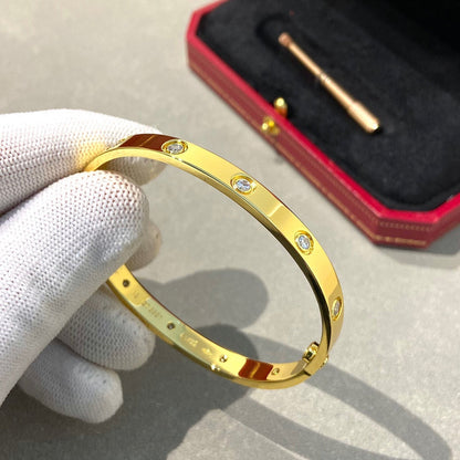 [LuckyStar]Liebesarmband 6,1 mm 10 Diamanten