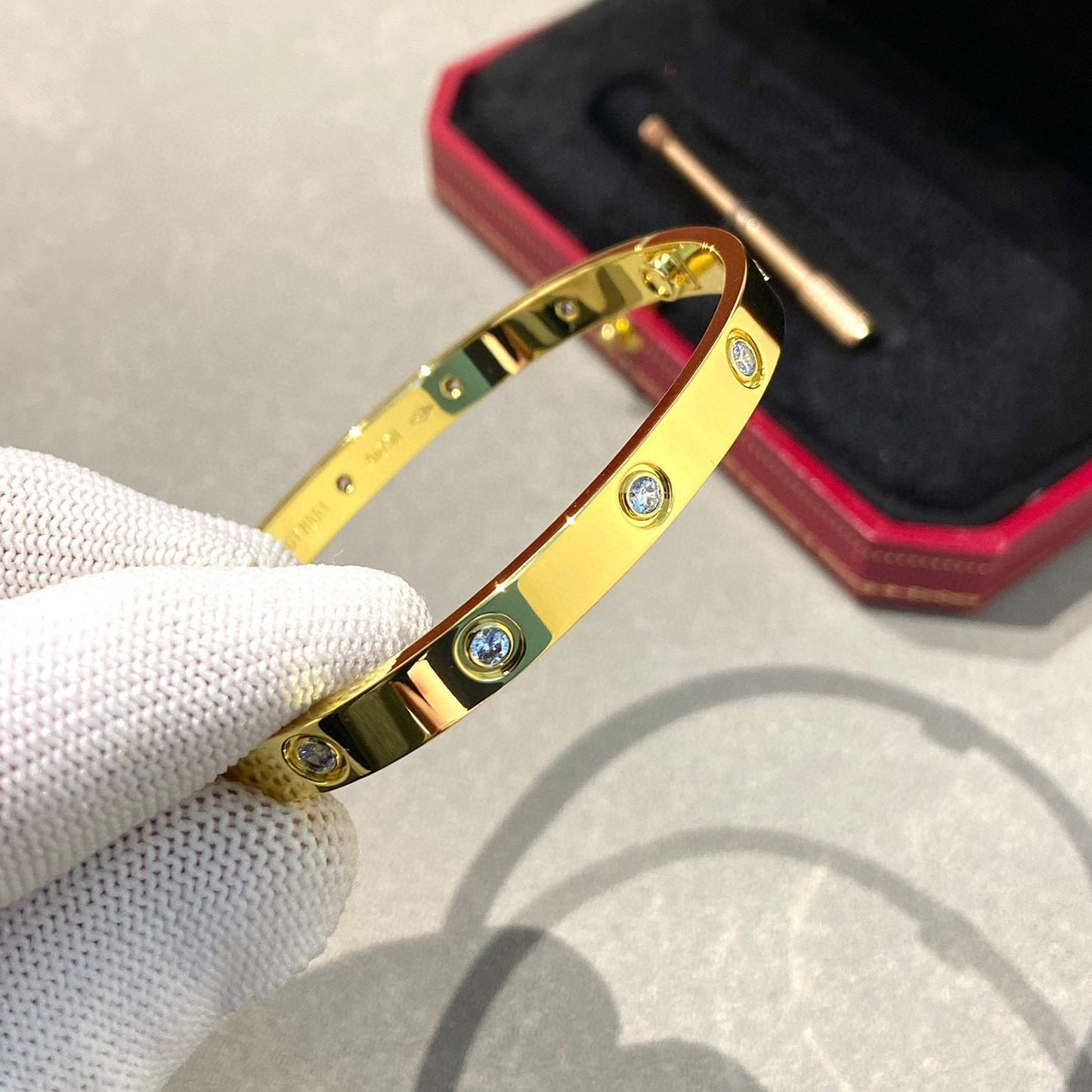 [LuckyStar]Liebesarmband 6,1 mm 10 Diamanten