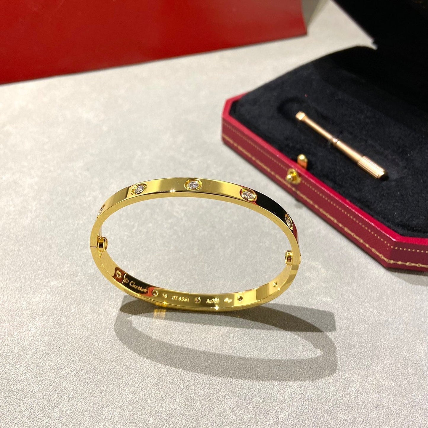 [LuckyStar]Liebesarmband 6,1 mm 10 Diamanten