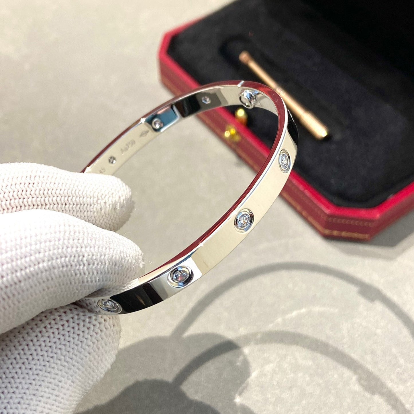 [LuckyStar]Liebesarmband 6,1 mm 10 Diamanten