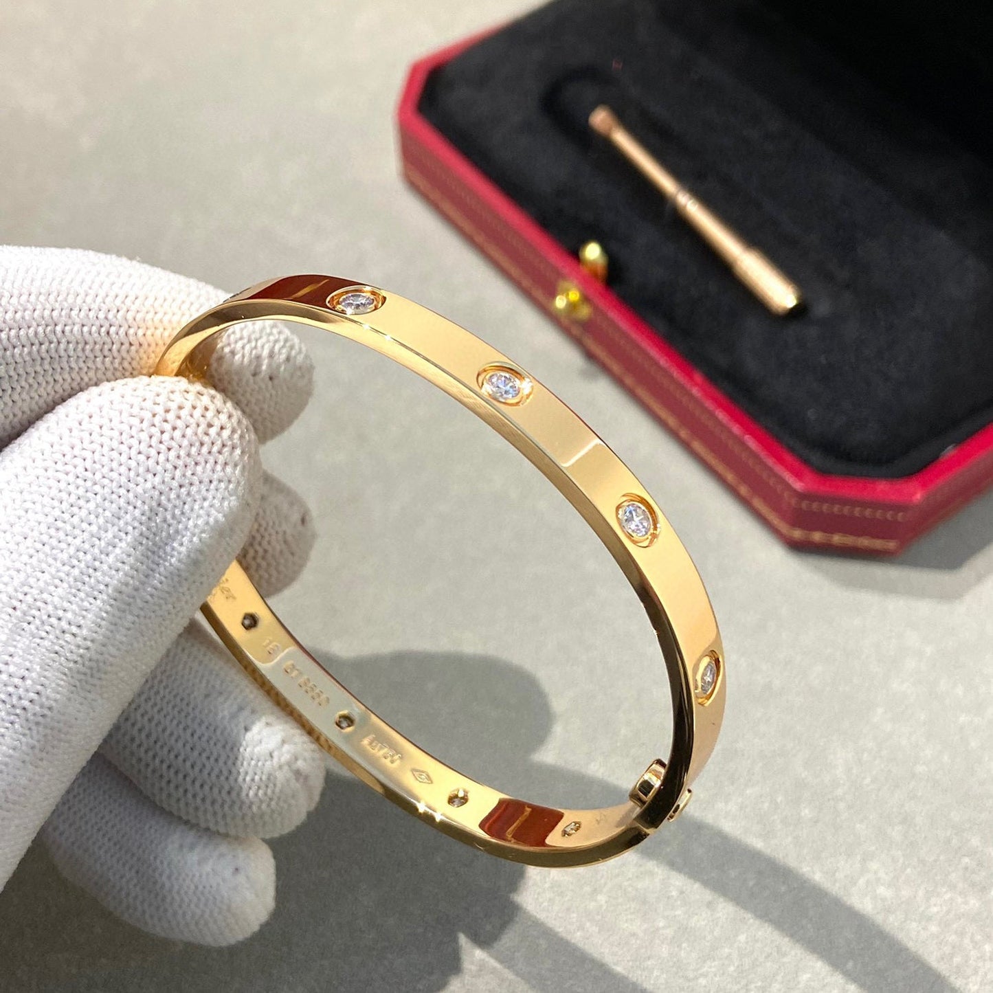 [LuckyStar]Liebesarmband 6,1 mm 10 Diamanten