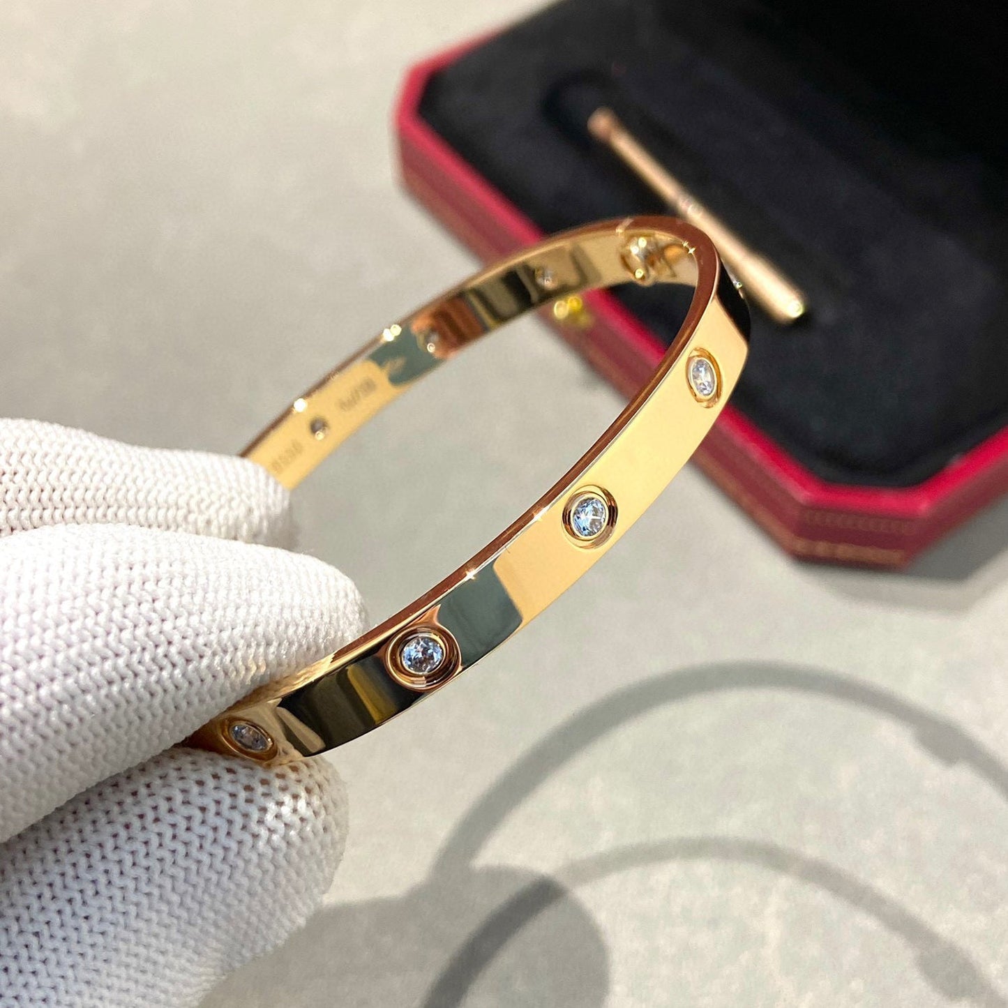 [LuckyStar]Liebesarmband 6,1 mm 10 Diamanten