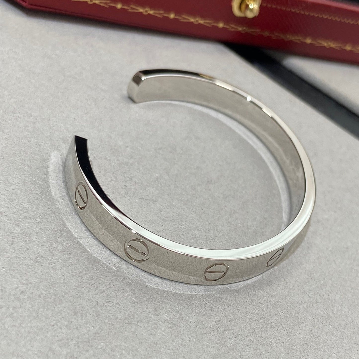 [LuckyStar] Liebesarmband, 6,1 mm, 1 Diamant, offene Manschette 