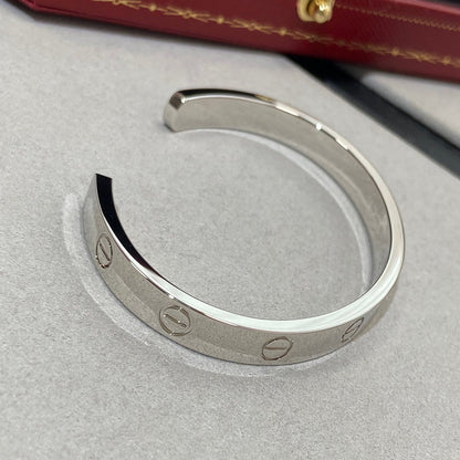 [LuckyStar] Liebesarmband, 6,1 mm, 1 Diamant, offene Manschette 