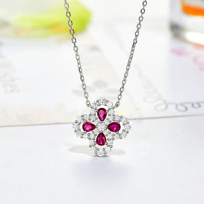 [LuckyStar] LOOP HALSKETTE VOLLMOTIV DIAMANT 16MM MEHRERE FARBEN