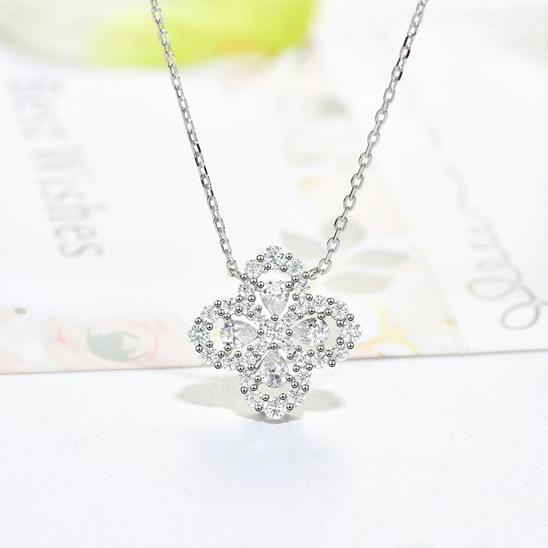 [LuckyStar] LOOP HALSKETTE VOLLMOTIV DIAMANT 16MM MEHRERE FARBEN