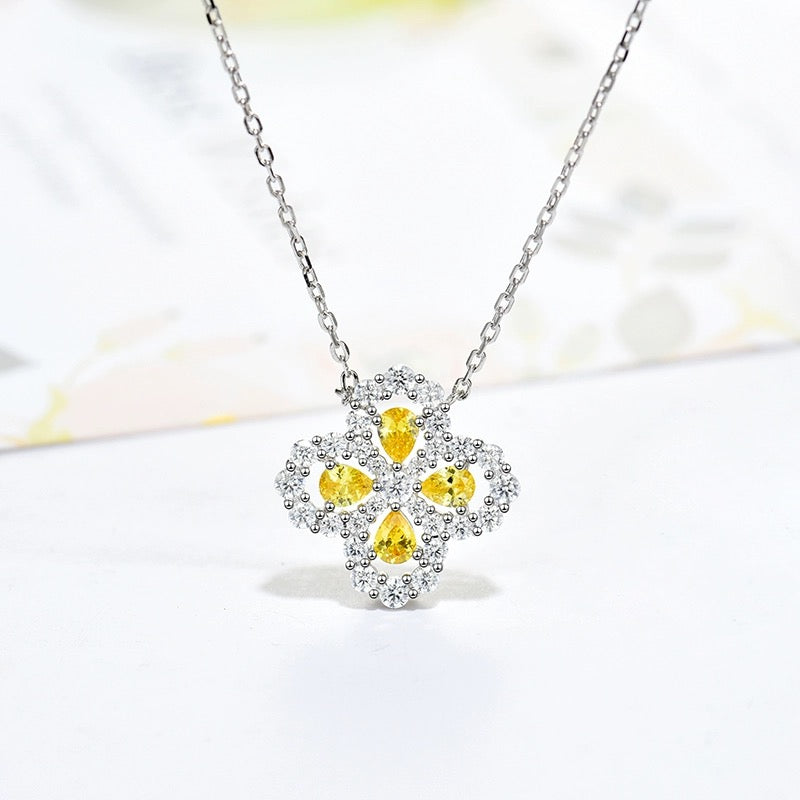 [LuckyStar] LOOP HALSKETTE VOLLMOTIV DIAMANT 16MM MEHRERE FARBEN