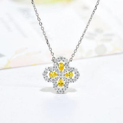 [LuckyStar] LOOP HALSKETTE VOLLMOTIV DIAMANT 16MM MEHRERE FARBEN
