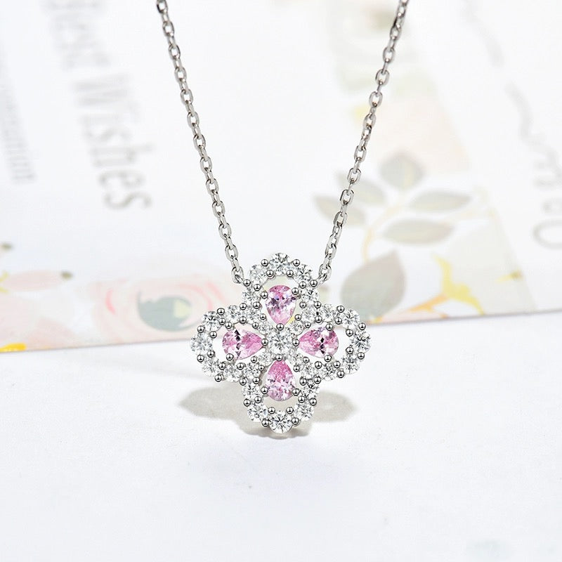 [LuckyStar] LOOP HALSKETTE VOLLMOTIV DIAMANT 16MM MEHRERE FARBEN