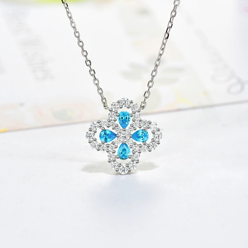 [LuckyStar] LOOP HALSKETTE VOLLMOTIV DIAMANT 16MM MEHRERE FARBEN
