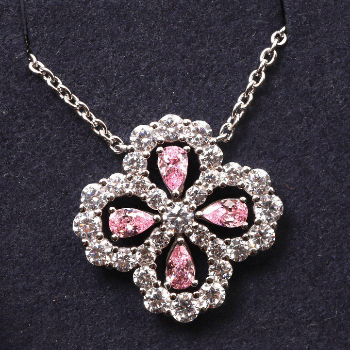 [LuckyStar] LOOP HALSKETTE VOLLMOTIV DIAMANT 16MM MEHRERE FARBEN
