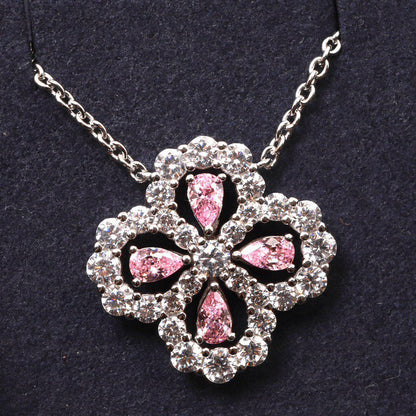 [LuckyStar] LOOP HALSKETTE VOLLMOTIV DIAMANT 16MM MEHRERE FARBEN