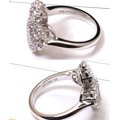 [LuckyStar]LOOP RING VOLLMOTIV DIAMANT 16MM SILBER