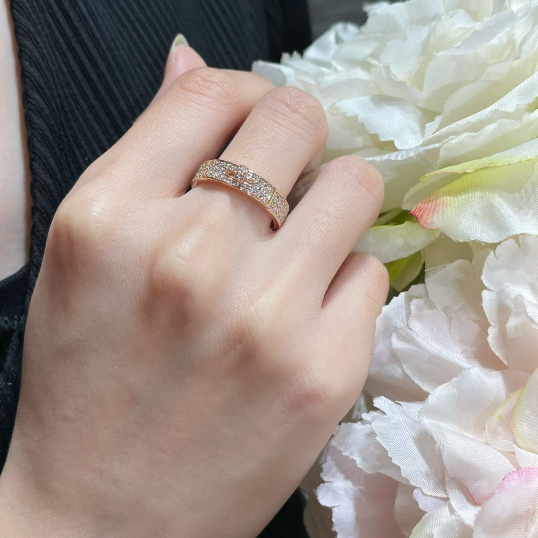 [LuckyStar]KELLY ROSÉGOLD DIAMANTRING