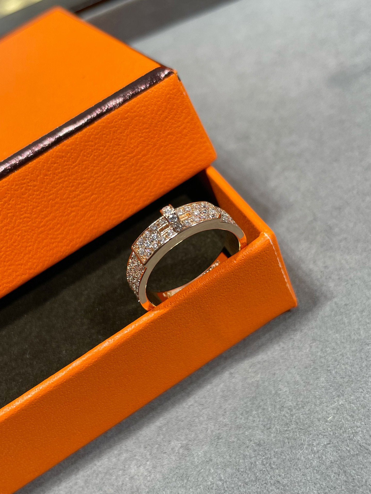 [LuckyStar]KELLY ROSÉGOLD DIAMANTRING