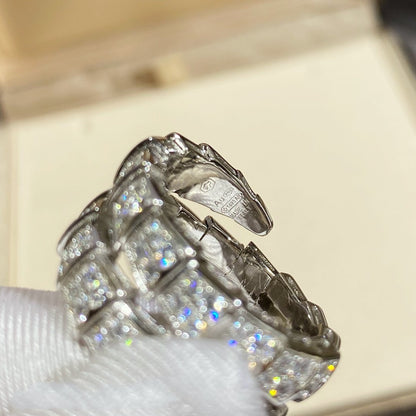 [LuckyStar]SERPENTI DOPPELRING SILBER MIT DIAMANTEN