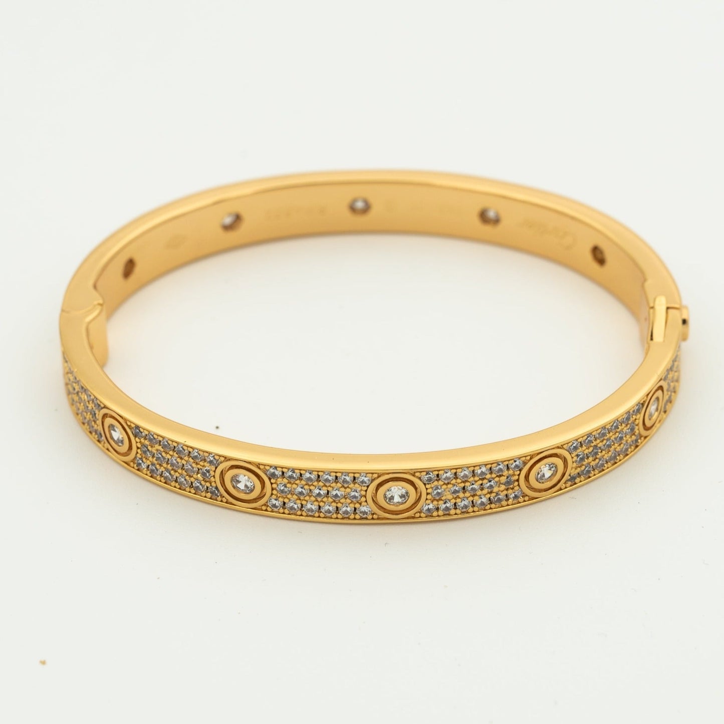 [LuckyStar] Liebesarmband, 6,1 mm, mit 10 großen Diamanten besetzt