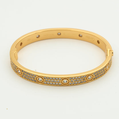[LuckyStar] Liebesarmband, 6,1 mm, mit 10 großen Diamanten besetzt