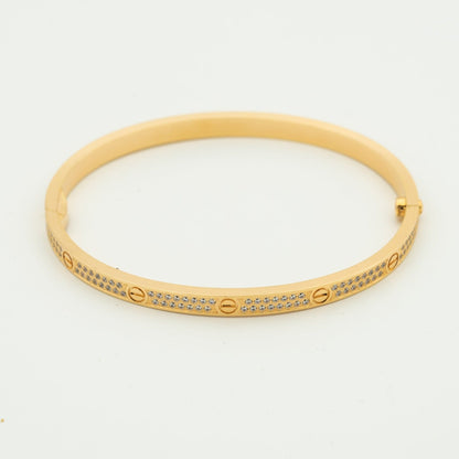 [LuckyStar] LIEBESARMBAND 3,65 MM MIT DIAMANTEN BESETZT