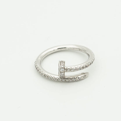 [LuckyStar]JUSTE RING 1,8 MM SILBER DIAMANTEN