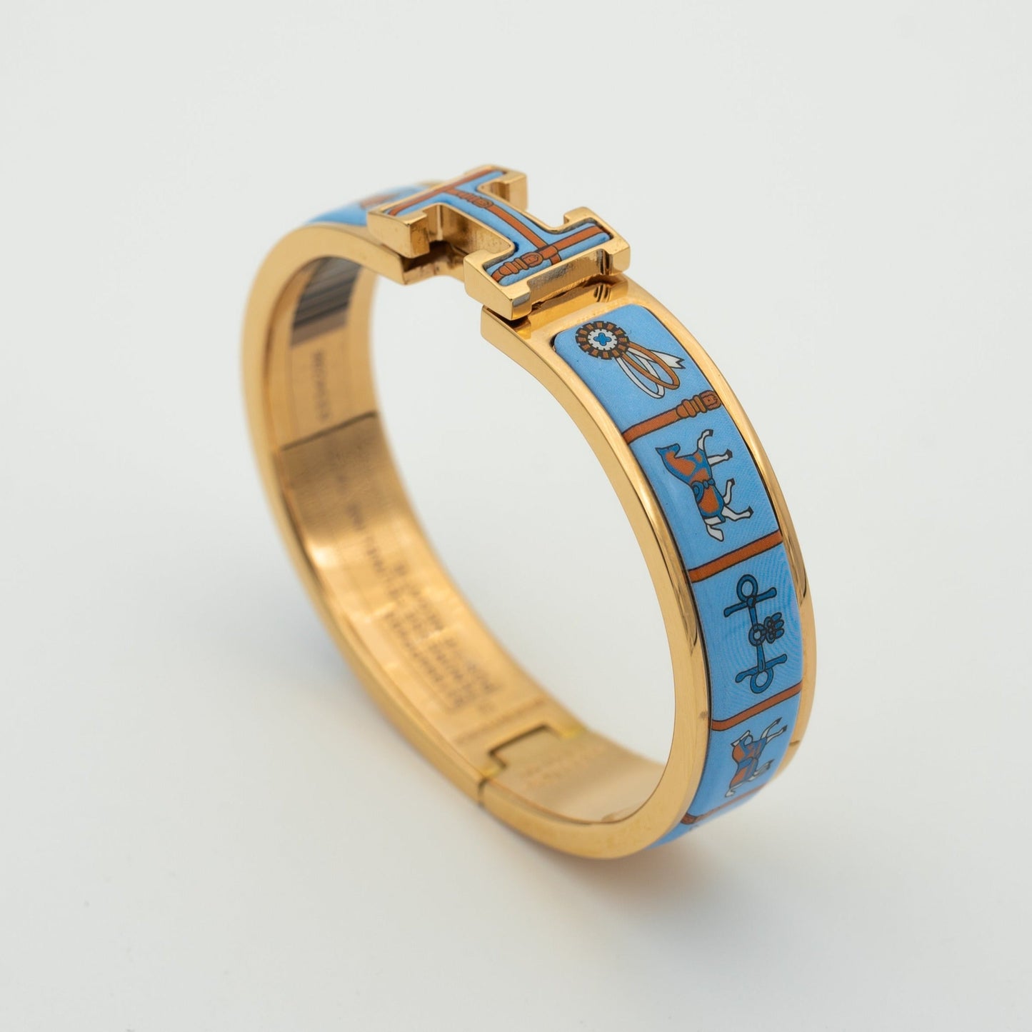 [LuckyStar]H ROSA GOLD ARMBAND BLAU KERAMIK