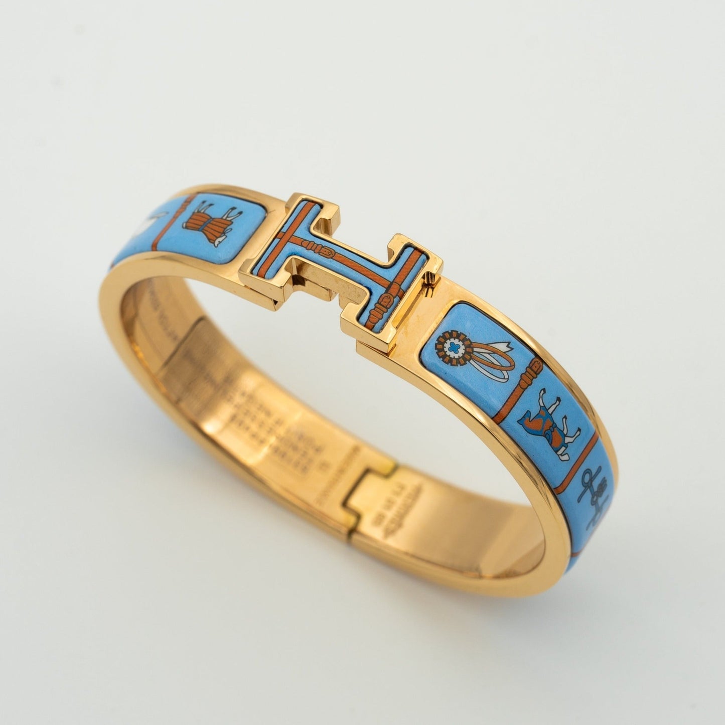 [LuckyStar]H ROSA GOLD ARMBAND BLAU KERAMIK